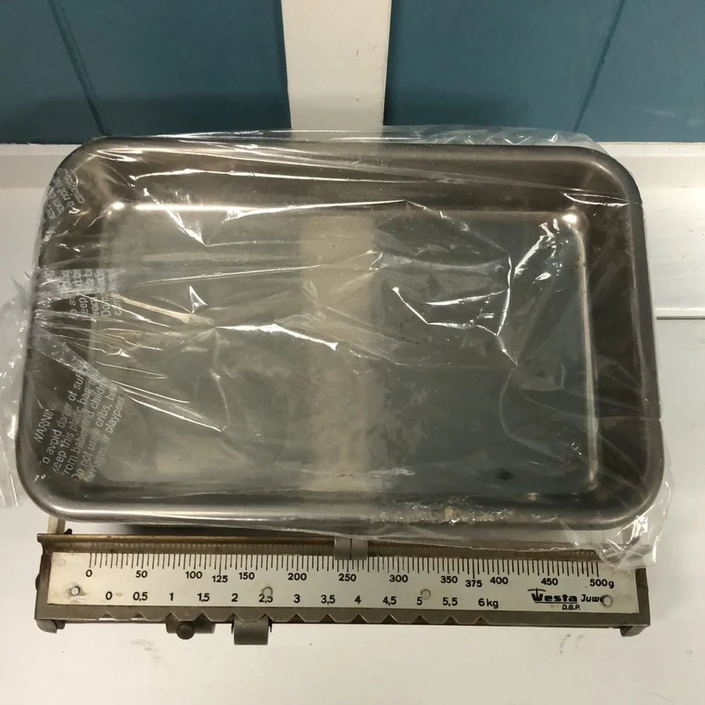 Vintage Westa Karat‎ ivory Scale & Stainless Steel Removable Tray W. Germany